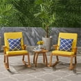 thumbnail image 2 of Noble House Champlain Outdoor Acacia Wood Rocking Chair Conversation Set in Teak, 2 of 22