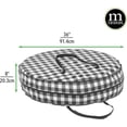 thumbnail image 4 of Round 36" Wreath Storage Container With Handles, Fabric Christmas Wreath Storage, 4 of 5