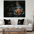 thumbnail image 4 of Design Art - Orange Blue Flower with Water Drops, 4 of 5