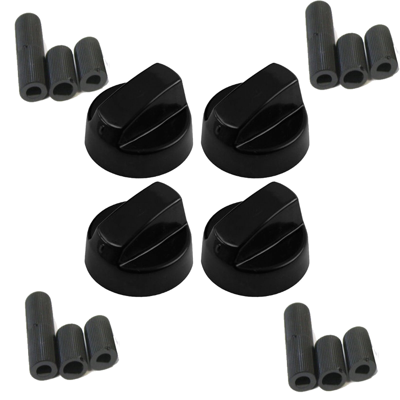 Universal Control Knob Black Generic Design Stove Switch Knob x4 & 12
