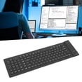 thumbnail image 4 of Foldable Silicone Silent Keyboard, Silicone Keyboard,108 Key Portable Soft Rubber Lightweight Waterproof Rollup Keyboard for Laptop PC Computer Travel Office Home, 4 of 8