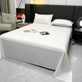 thumbnail image 1 of Feltree Luxurious Satin Solid Color Bed Sheet - Easy Wash & Cooling for Summer - Hotel Quality Experience, 1 of 7