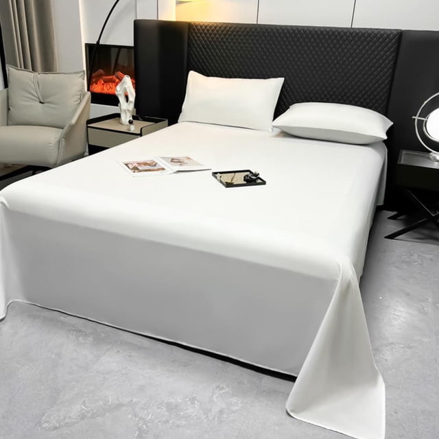 Feltree Luxurious Satin Solid Color Bed Sheet - Easy Wash & Cooling for Summer - Hotel Quality Experience