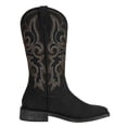 thumbnail image 4 of SheSole Women's Square Toe Cowgirl Cowboy Boots Western Female Black US 11, 4 of 7
