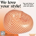thumbnail image 6 of Urban Shop Inflatble Chair, Orange/White, Teen and Adults, 6 of 7