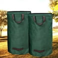 thumbnail image 3 of Reusable Yard Waste Bags Leaf Storage Bags Garden Trash Container Collect Patio Leaves Heavy Duty Garden Waste Bag with Lid (With lid,120L- 45X76cm), 3 of 7