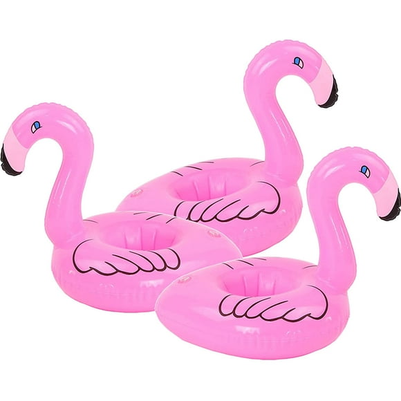Inflatable Drink Holder 3 Pack Drink Pool Floats Cup Holders for Summer Pool Party, Variety Shape to Choose