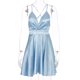 thumbnail image 2 of Gibobby Vestido De Mujer De Corte Vestido ajustado sexy sin mangas con tirantes y cuello en V de color sólido a la moda para mujer(Azul,M), 2 of 5