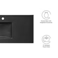 thumbnail image 2 of Modway Cayman Modern 48" Bathroom Sink in Black With Rectangular Basin, 2 of 5