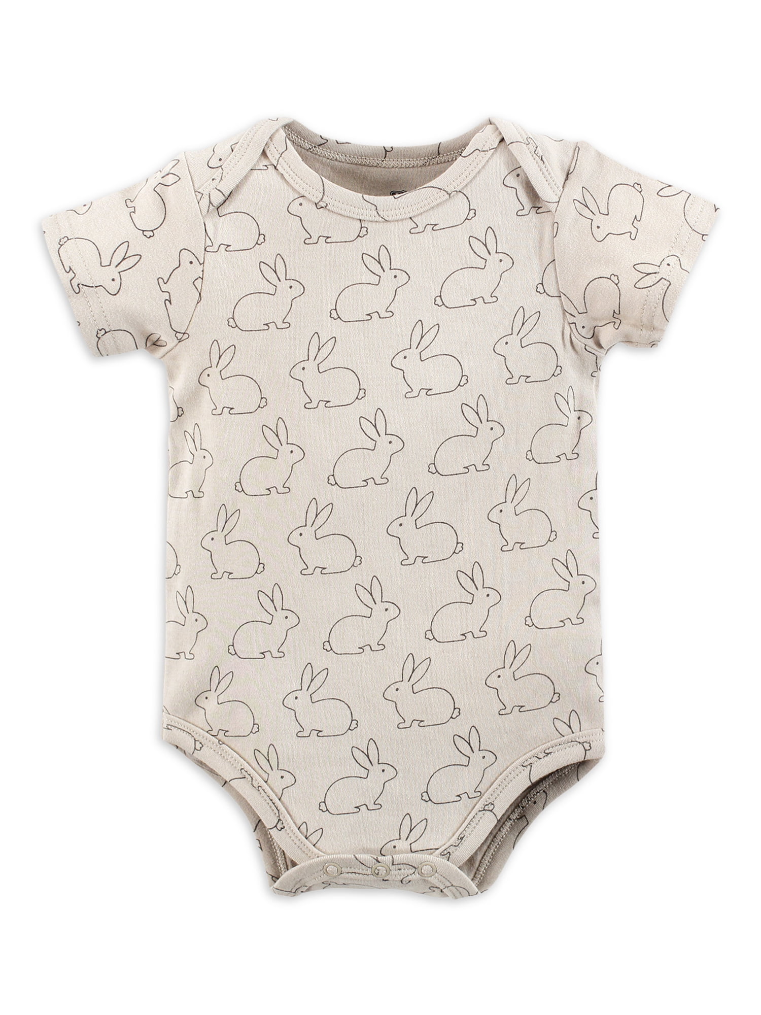 Hudson Baby Unisex Bodysuit 3pk, Neutral Honey Bunny, 18-24 Months