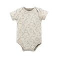 thumbnail image 4 of Hudson Baby Unisex Bodysuit 3pk, Neutral Honey Bunny, 9-12 Months, 4 of 5