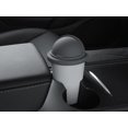 thumbnail image 1 of Bote de basura de silicona gris para automóvil con tapa para puerta de automóvil portátil, adecuado para consola, portavasos, hogar u oficina, 1 of 5