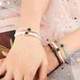 thumbnail image 3 of Pulsera con dijes de proyección, pulseras de cuerda trenzadas ajustables para parejas, 3 of 4