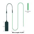 thumbnail image 4 of Tira de luces de neón MaxLax EL Wire verde de 5 m con paquete de baterías, 4 of 7