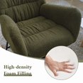 thumbnail image 5 of Accent Rocking Chair, Teddy Upholstered Glider Rocker with High Backrest, Comfy Rocking Armchair Single Chair with Armrest and Metal Frame for Living Room Bedroom Offices, 5 of 8