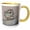 Yellow/White, variant on 3drose, the Torment of Prometheus Vector Art, 15oz Two-tone Black Mug