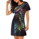 thumbnail image 2 of Disketp Dragon with Colorful Tail para Camisón Corto de Manga Corta para Mujeres, Camisón Cómodo con Escote Redondo, Bonito y Confortable, 2 of 6