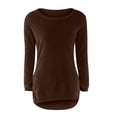 thumbnail image 4 of Womens Furry Pullover Sweater 2026 Fall Winter Fashion Casual Long Sleeve Soft Loose Fit Fluffy Fuzzy Sweaters, 4 of 5