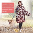 thumbnail image 4 of Wearable Oversized Blanket,Red Floral and Petal Pattern Wearable Blanket Hoodie for Adults,Cozy Hooded Blankets with Super Pockets,Super Warm Fuzzy Pullover for Women & Men, 4 of 6