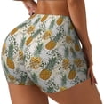 thumbnail image 2 of Kdxio Fruit Pineapples Print Workout Shorts for Women Seamless Soft Smooth Gym Yoga Scrunch Active Shorts, 2 of 5