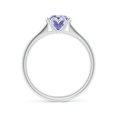 thumbnail image 2 of Angara Natural 0.9 Ct. Tanzanite Solitaire Engagement Ring in 14K White Gold for Women (Ring Size: 3), 2 of 9