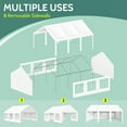 thumbnail image 6 of Summit Living 16' X 20' Outdoor Party Tent Heavy Duty Event Canopy Tents with 6 Removable Sidewalls White, 6 of 9