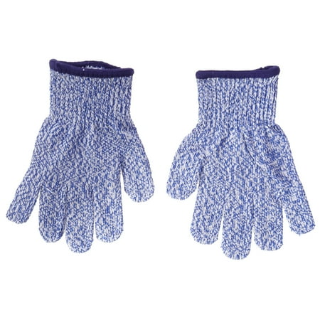 

1 Pair of Level 5 Cut Resistant Kids Gloves Hand Protection Safety Gloves Kitchen Tools for Cutting and Slicing (Blue Size XS)