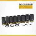 thumbnail image 5 of Klutch 3/4in.-Drive Deep Impact Socket Set, 8 Pcs., Metric, Chrome Molybdenum, 5 of 8