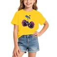 thumbnail image 2 of RMGVDSD Girls T Shirts Summer Fashion Graphic T-Shirt Short Sleeve Crewneck Tops Loose Casual Tees Shirts for Kids 2-4 Years, 2 of 5