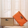 thumbnail image 3 of Boîte de Rangement Pliable VALINK pour Ordinateur de Bureau en Coton et Lin Articles Ménagers, 3 of 6