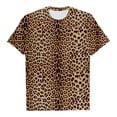 thumbnail image 5 of Bibifish Womens Tees Trendy Leopard Print Casual Soft Smooth Relaxed Fit Crewneck Short-Sleeve Tees Summer Daily Outdoor Casual Stylish T Shirts, 5 of 5
