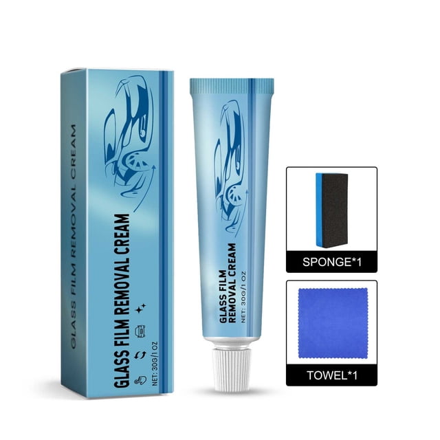 Limpiador de película de aceite para vidrios de automóviles, revestimiento impermeable y limpiador de ventanas, limpiador de vidrios para automóviles, 30 g