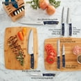 thumbnail image 3 of Farberware Triple Riveted Knife Block Set 15-Piece in Navy and Gold, 3 of 11