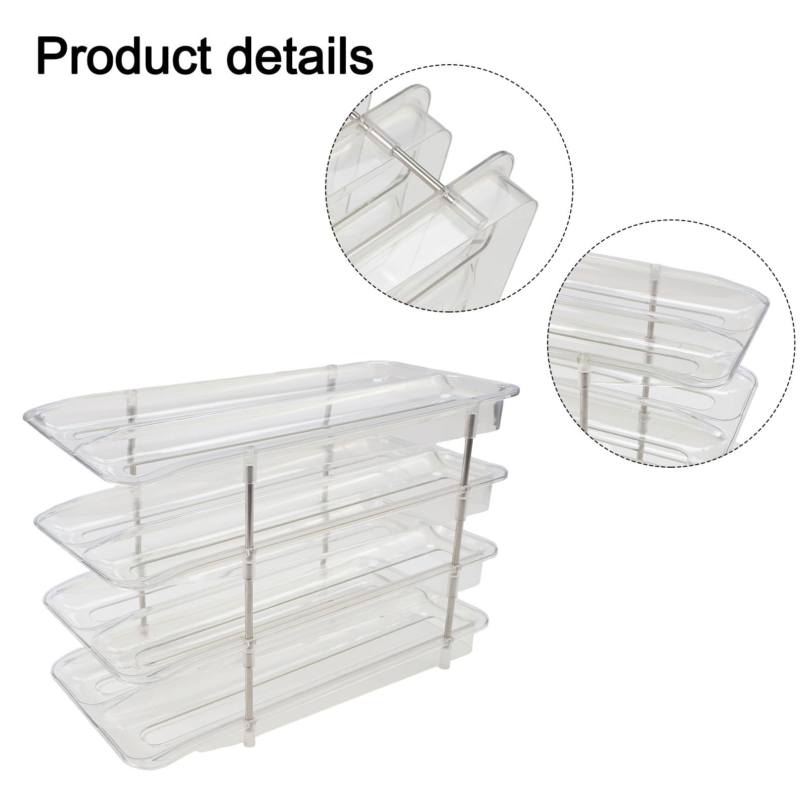 Egg Container Ladder Style Egg Organizer Holder Storage Box Eggs Dispenser Tray