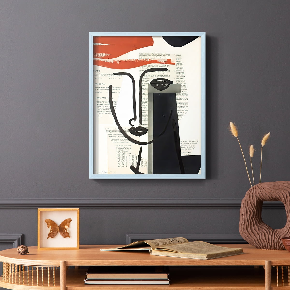 Faces of A Century VI in Paper Solid Wood 11 x 14 Framed Print