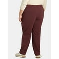thumbnail image 4 of Athletic Works Women's Plus Knit Pants, 2-Pack, Sizes 1X-4X, 4 of 4