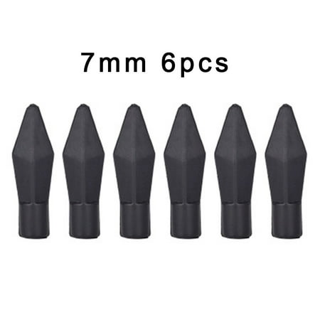 6pcs Soft Safety Rubber Targetting Game Practice Arrow Heads Arrow Tips 7mm/8mm