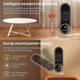 thumbnail image 5 of 1200W Ceramic Space Heater with Fan, 3-Second Fast Heating, 2 Modes & Remote Control, Portable for Large Rooms, Bedrooms, Offices, 5 of 5