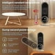 thumbnail image 5 of 1200W Ceramic Space Heater with Fan, 3-Second Fast Heating, 2 Modes & Remote Control, Portable for Large Rooms, Bedrooms, Offices, 5 of 5