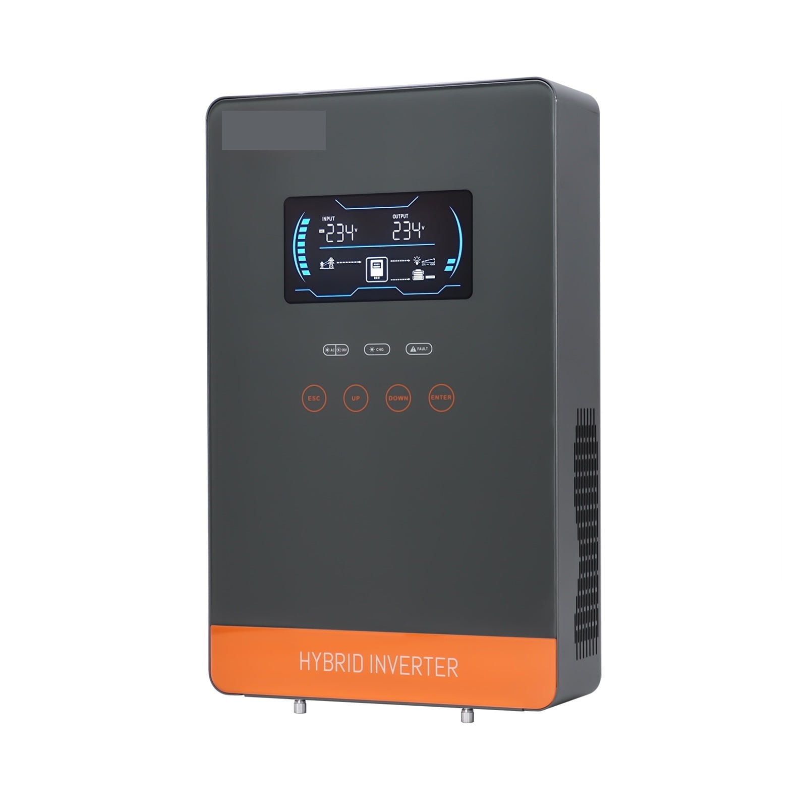 4500W 6500W Hybrid Solar Inverter 24V 48V 230VAC Off Grid Inverter With MPPT 150A Solar Charr 6.25 Inch Touch Button