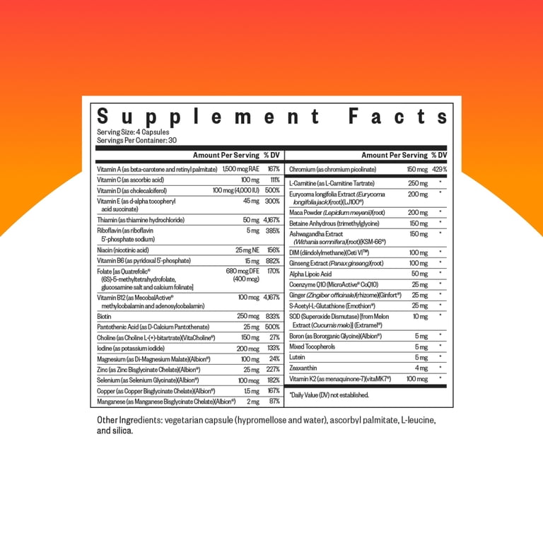 glutathione men's health Seeking Health Optimal Man Multivitamin | Supports Healthy Fertility,  Testosterone Levels, Sperm Vitamins | 30 Servings