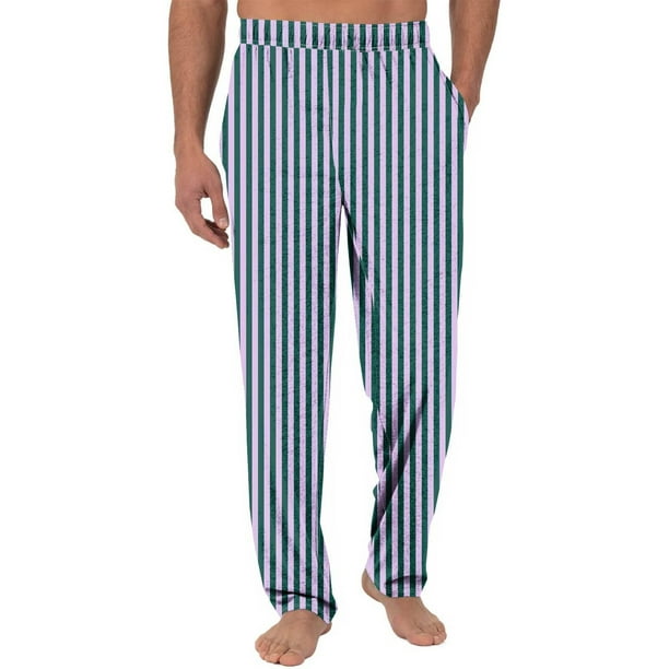 Pantalones largos de moda para hombre, informales, con estampado para el hogar, de pierna recta, para hombre