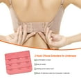 thumbnail image 4 of fastboy Extension Strap Bra Extender Buckle 3 Hook Women Accessories Practical Elastic Multicolor Clips Tight 3 Rows Underwear peach pink, 4 of 6