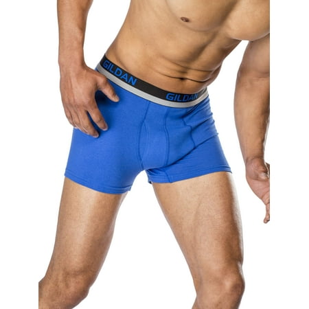 Men's Performance Cotton Short Leg Boxer Briefs,