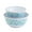 Aqua, variant on INFUSE 2 Piece Lebrillo Pattern Melamine Serving Bowls Set for Outdoor Parties Entertaining, Aqua