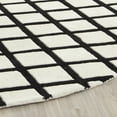 thumbnail image 3 of SAFAVIEH Chatham Jahn Geometric Wool Area Rug, Ivory/Black, 7' x 7' Round, 3 of 7
