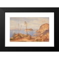 thumbnail image 2 of Hermann David Salomon Corrodi 18x13 Black Modern Framed Museum Art Print Titled - View of the Island of Nisida in the Gulf of Pozzuoli (1858), 2 of 5