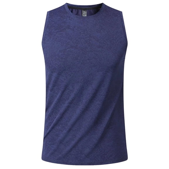 Kalauyu Men's Dry Fit Quick Dry Sleeveless T Shirts Mesh Fitness Gym Muscle Running Tank Tops Base Layer Tees for Gym