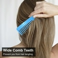 thumbnail image 4 of Hair Brush Wide Tooth Comb ABS Plastic Heat-resistant Large Wide Tooth Comb For Hair Styling Tool, 4 of 7