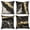 Black, variant on Blue and Gold Marble Pillow Cover 16x16 Set of 4,Abstract Modern Cushion Cases for Couch Sofa Bed Home Decor